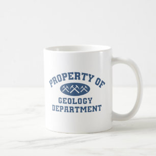 Taza De Café Propiedad del departamento de la geología