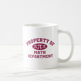 Taza De Café Propiedad Del Departamento De Matemáticas