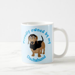Taza De Café Propiedad orgullosamente de mi Dachshund