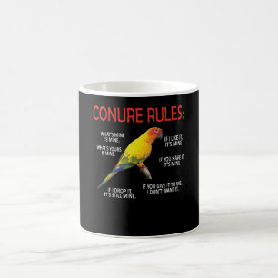 Taza De Café Propietario de Conure Conure Lover Parrot Ave Ave 