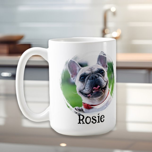 Taza De Café Propietario de gato de perro de memoria fotográfic (Custom pet photo mug)