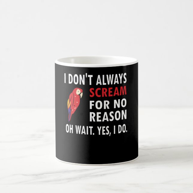Taza De Café Propietario de Macaw Parrot Regala Carne de Ave Tr (Centro)