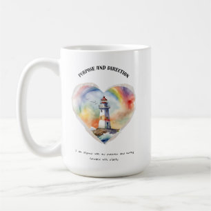 Taza De Café Propósito y dirección Afirmación Positiva