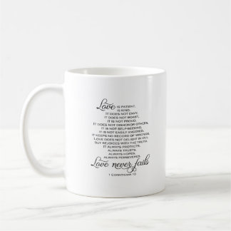 Taza De Café Propuesta de amor paciente El amor nunca falla Cor