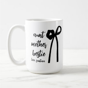 Taza De Café propuesta de madre Mug regalo tía madre Bestie Bow