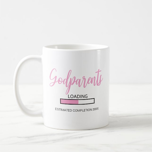 Taza De Café Propuesta de Pink Baby Girl Loding Godfather (Izquierda)