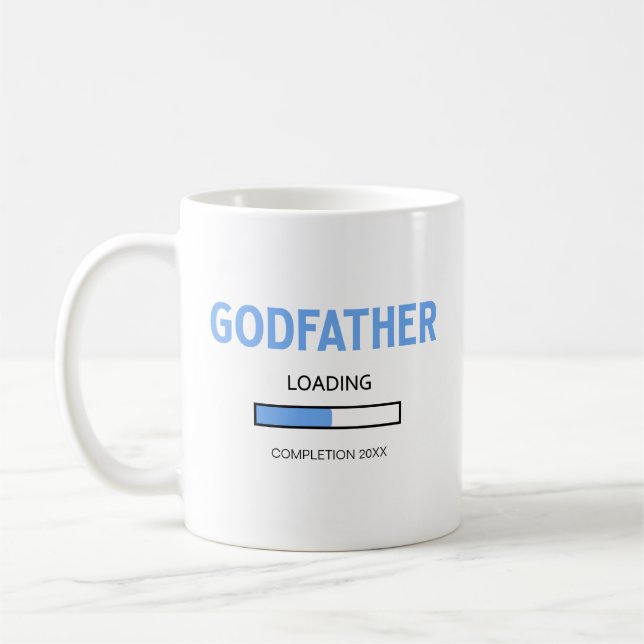 Taza De Café Propuesta Del Padrino De Blue Baby Boy En 2023 (Izquierda)