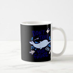 Taza De Café Protección Ambiental del Mar de Delfines Cambio Cl