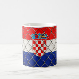 Taza De Café Protección de la bandera de Croacia 