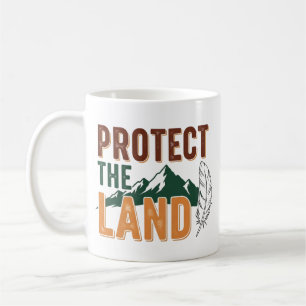 Taza De Café "Protege la Tierra" Naturaleza Montañosa Ecológica
