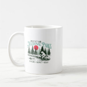 Taza De Café Protege nuestros parques nacionales Explora Respet