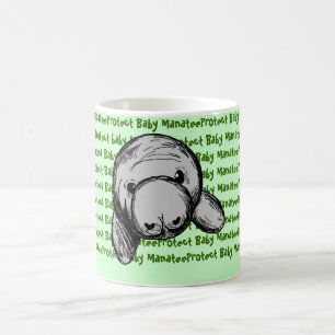 Taza De Café Proteger a los bebés Manatee