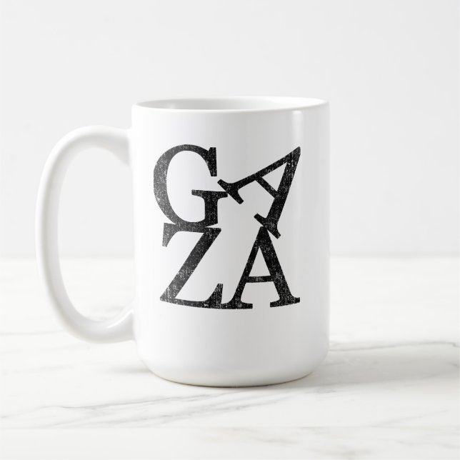 Taza De Café Proteger a los niños palestinos en Gaza (Izquierda)