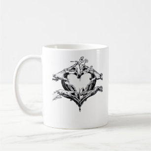 Taza De Café Proteger El Corazón - Corazón De Mano De Esqueleto