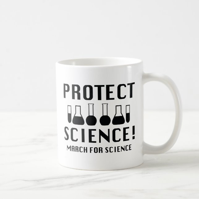 Taza De Café Proteger la ciencia (Derecha)