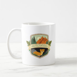 Taza De Café Proteger la comadreja de los parques