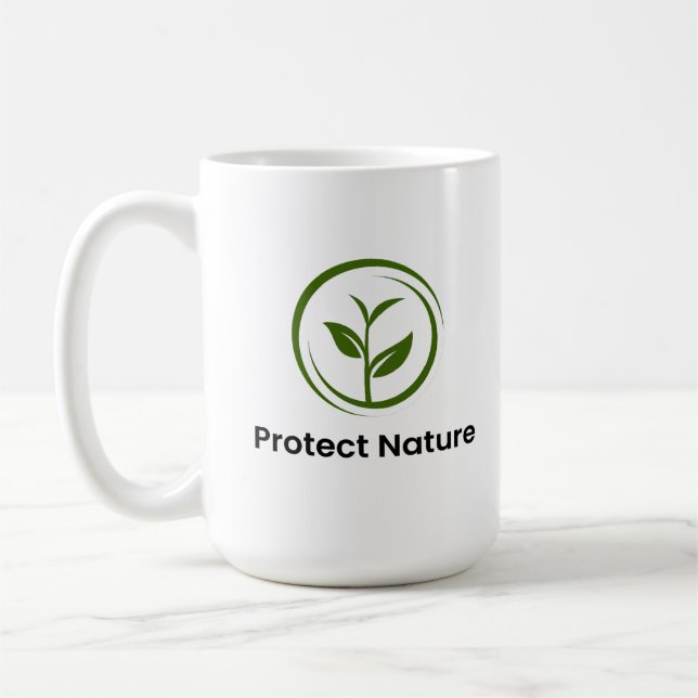 Taza De Café Proteger la naturaleza (Izquierda)
