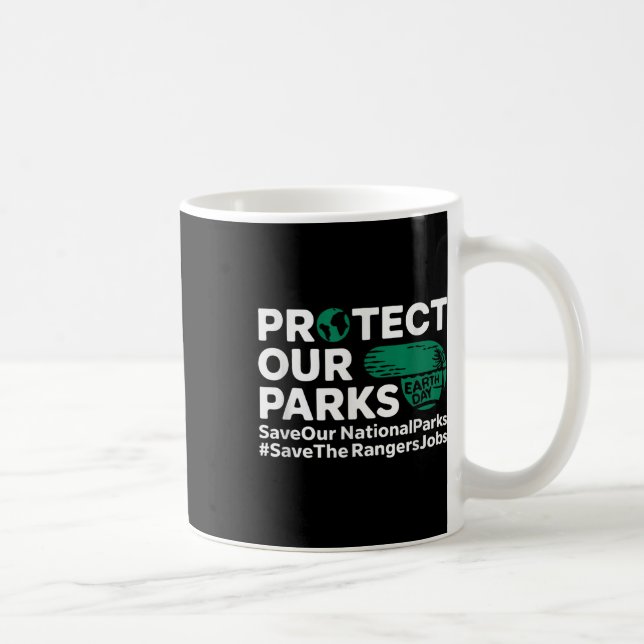 Taza De Café Proteger Nuestros Parques Salvar Nuestros Parques  (Derecha)