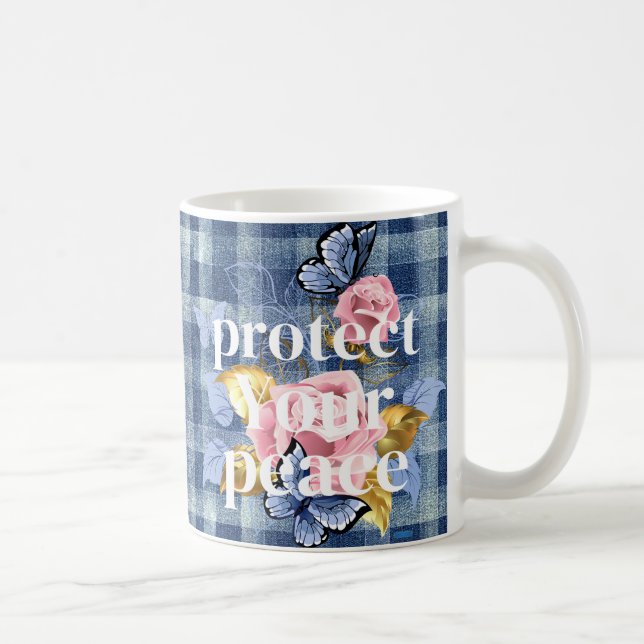 Taza De Café Proteger tu peluca de paz (Derecha)