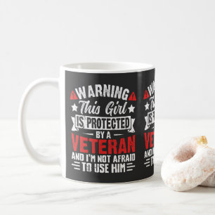 Taza De Café Protegida Por Una Hija Orgullosa de un Veterano