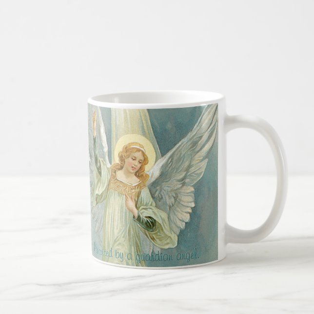 Taza De Café Protegido por un ángel de guarda (Derecha)
