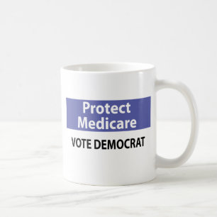 Taza De Café Proteja Seguro de enfermedad: Vote a Demócrata