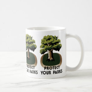 Taza De Café Proteja sus parques
