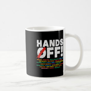 Taza De Café Protesta No toquen Medicare Seguridad Social Resis