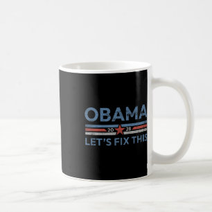 Taza De Café Protesta política 2028 patriótica retro de Obama
