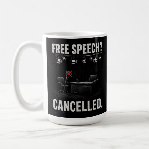 Taza De Café Protesta por la cancelación de la libertad de expr
