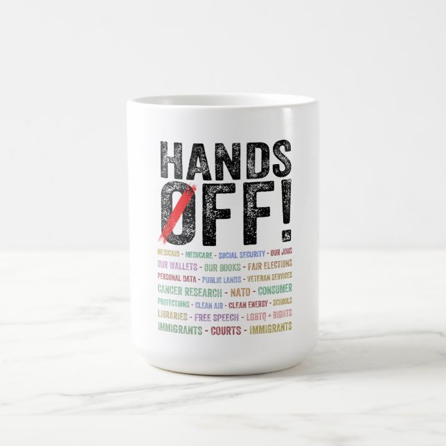 Taza De Café Protesta sin manos (Centro)