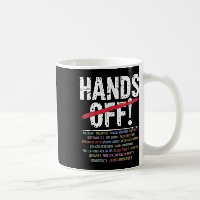 Taza De Café Protesta sin manos (Derecha)
