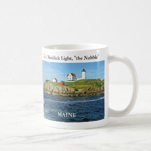 Taza De Café Protuberancia pequeña del Faro- de Neddick del