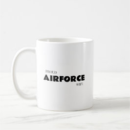 Taza De Café Proud airforce wife