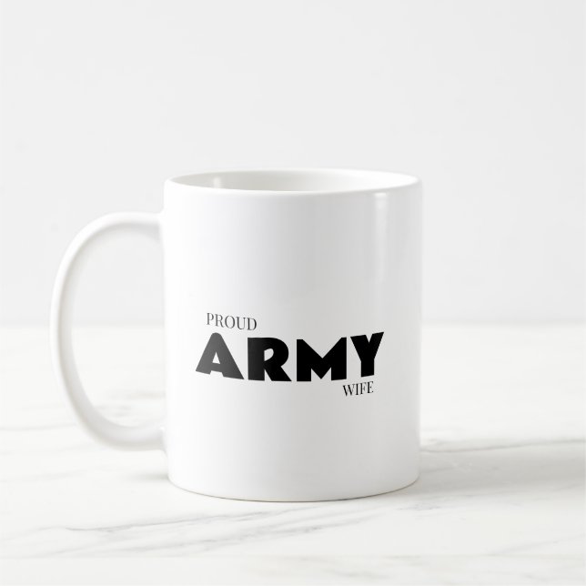 Taza De Café Proud army wife (Izquierda)