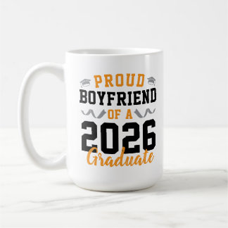 Taza De Café Proud Boyfriend of A 2026 Graduation Party Custom