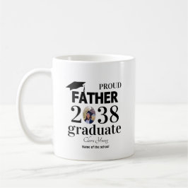 Taza De Café Proud Father personalized graduation