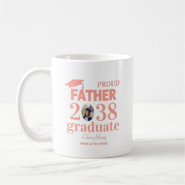 Taza De Café Proud Father personalized graduation