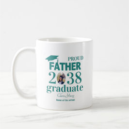 Taza De Café Proud Father personalized graduation