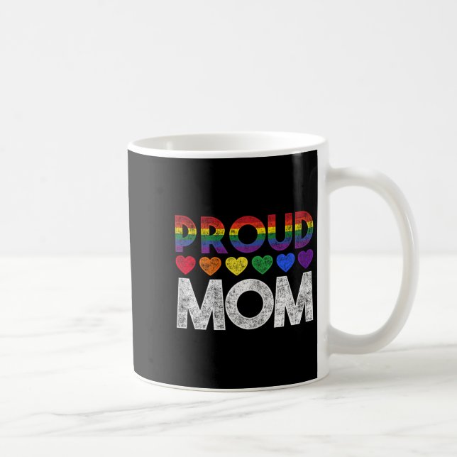 Taza De Café Proud Mom Lgbt  (Derecha)