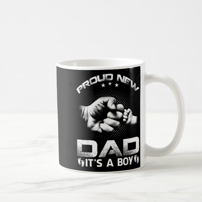 Taza De Café Proud New Dad It's A Boy  (Derecha)