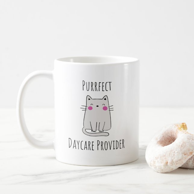 Taza De Café Proveedor de atención diurna Niños Niños Niños Peq (Con donut)