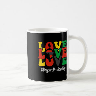 Taza De Café Proveedor de cuidados diurnos Love Groovy Women Bl