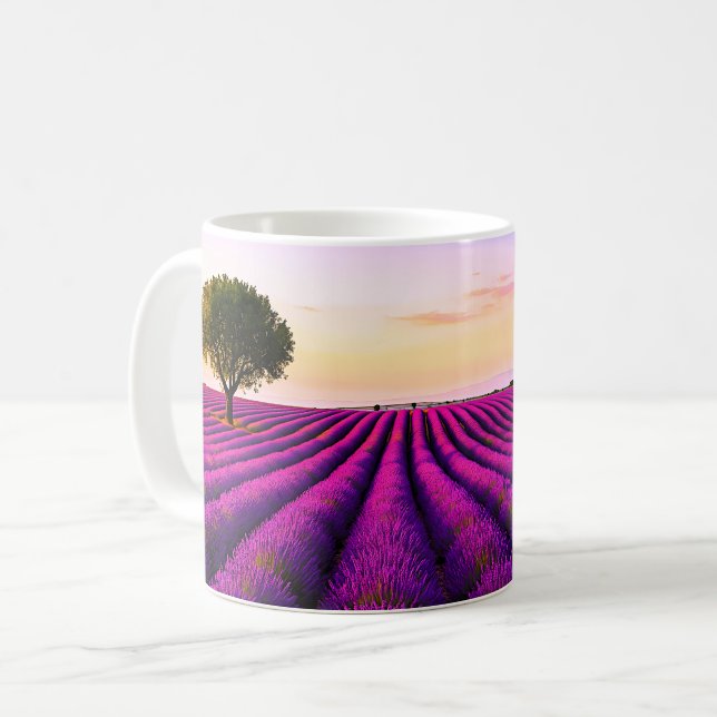 Taza De Café Provence Lavender (Anverso izquierdo)