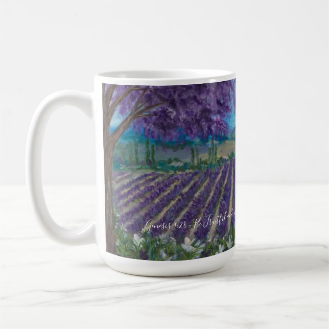 Taza De Café Provenza - Génesis 1:28 (Izquierda)