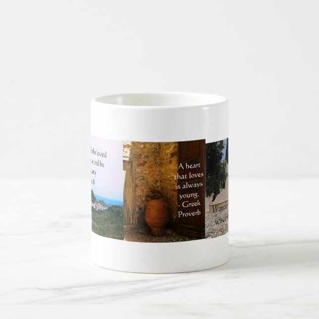 Taza De Café Proverbio griego sobre amor (Centro)