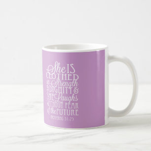 Taza De Café Proverbios 31 regalos - vestidos en fuerza y