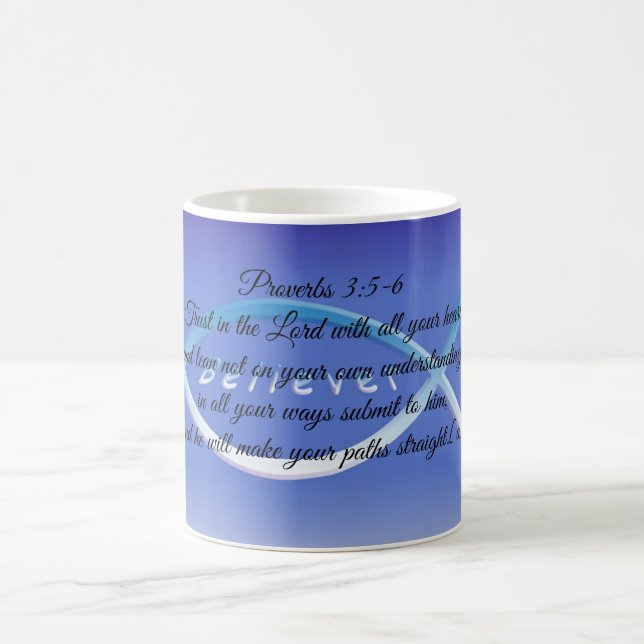 Taza De Café Proverbs 3:5-6 (Centro)