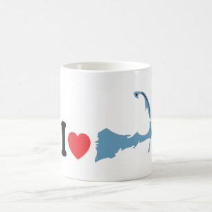 Taza De Café Provincetown "amo" diseño