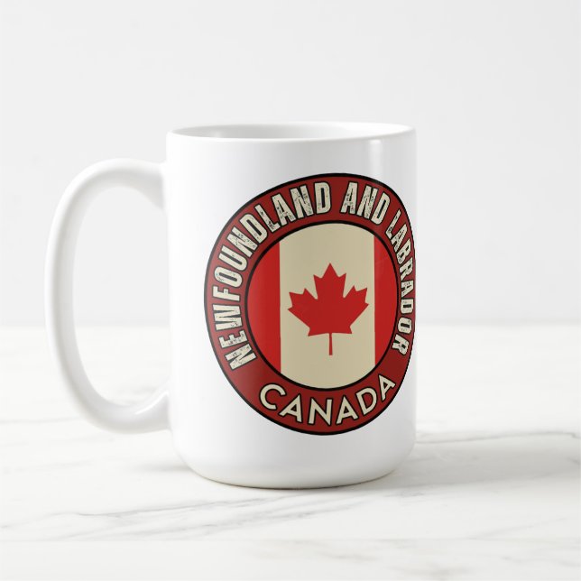 Taza De Café Provincia de Terranova y Labrador Canadá (Izquierda)